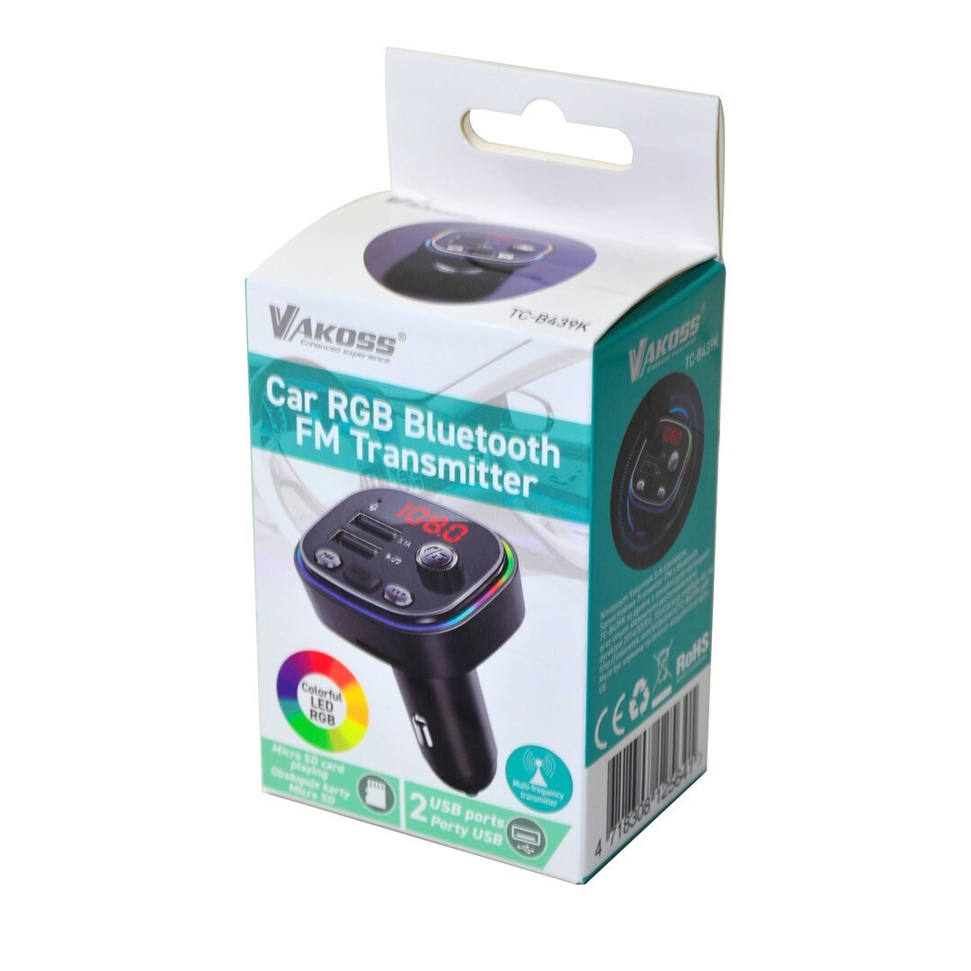 Vakoss FM Transmitter Αυτοκινήτου με USB - Image 5
