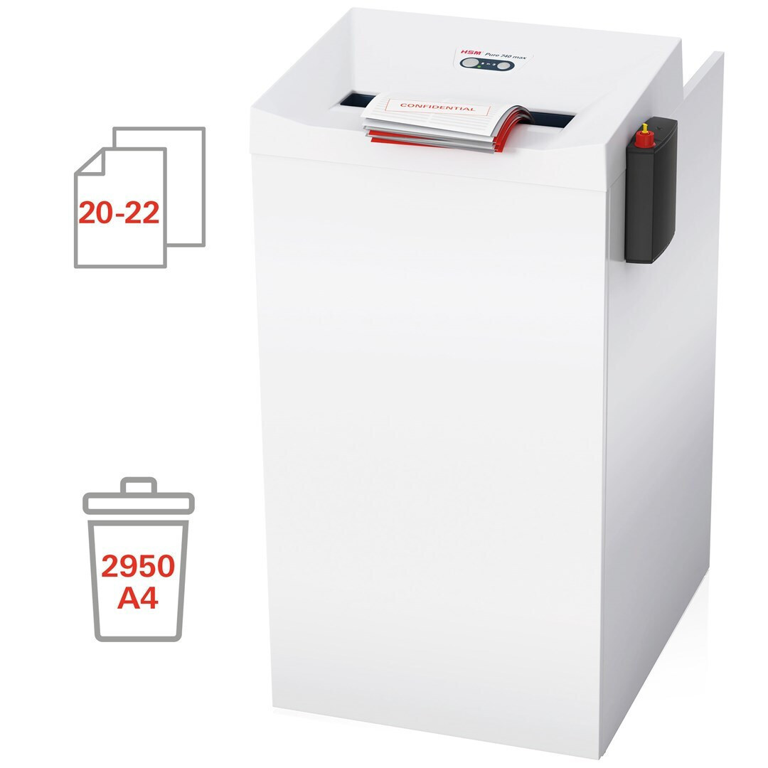 HSM Καταστροφέας Εγγράφων Pure 22 Φύλλων με Κάδο 240lt - Image 7