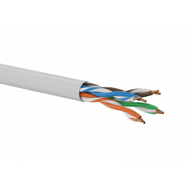 A-LAN U/UTP Cat.5e Καλώδιο Δικτύου Ethernet χωρίς ακροδέκτες 305m Γκρι 1τμχ KIU5PVC305NC - Image 2