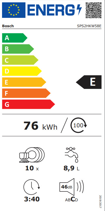 Bosch Ελεύθερο για 10 Σερβίτσια Π45xY84.5εκ. SPS2HKW58E - Image 8
