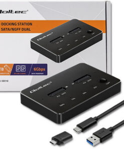 Qoltec Docking Station για 2 Σκληρούς Δίσκους SATA M.2(2230)" / M.2(2242)" / M.2(2260)" με σύνδεση USB-C (50310)