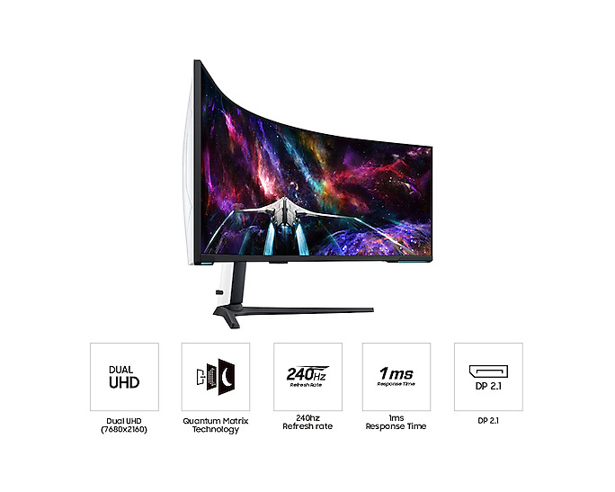 Samsung Odyssey Neo G9 G95NC 57" Ultrawide VA HDR Curved 7680x2160 - Image 6