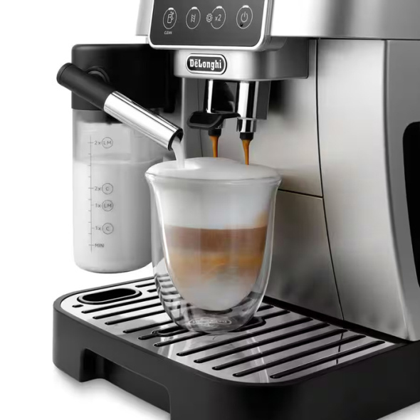 De'Longhi Magnifica Start Αυτόματη Μηχανή Espresso 1450W Πίεσης 15bar με Μύλο Άλεσης Ασημί - Image 3