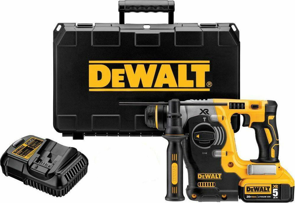 Dewalt Κρουστικό Σκαπτικό Πιστολέτο Μπαταρίας Brushless 18V 2x5Ah με Υποδοχή SDS Plus DCH273P2T - Image 8