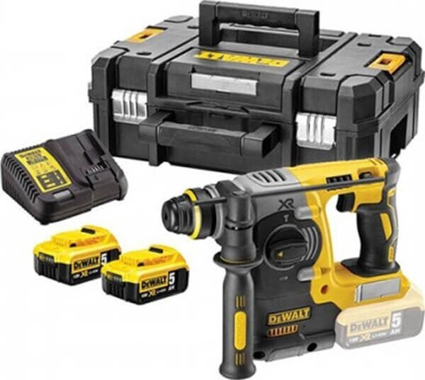 Dewalt Κρουστικό Σκαπτικό Πιστολέτο Μπαταρίας Brushless 18V 2x5Ah με Υποδοχή SDS Plus DCH273P2T - Image 5