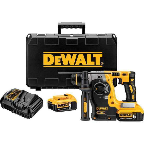 Dewalt Κρουστικό Σκαπτικό Πιστολέτο Μπαταρίας Brushless 18V 2x5Ah με Υποδοχή SDS Plus DCH273P2T - Image 6