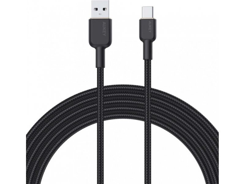 Aukey CB-NAC1 USB 2.0 USB-C male - USB-A 60W 1m - Image 2