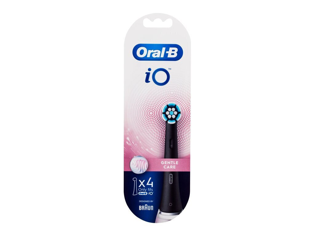Oral-B iO Gentle Care Ανταλλακτικές Κεφαλές για Ηλεκτρική Οδοντόβουρτσα Black 4τμχ - Image 2