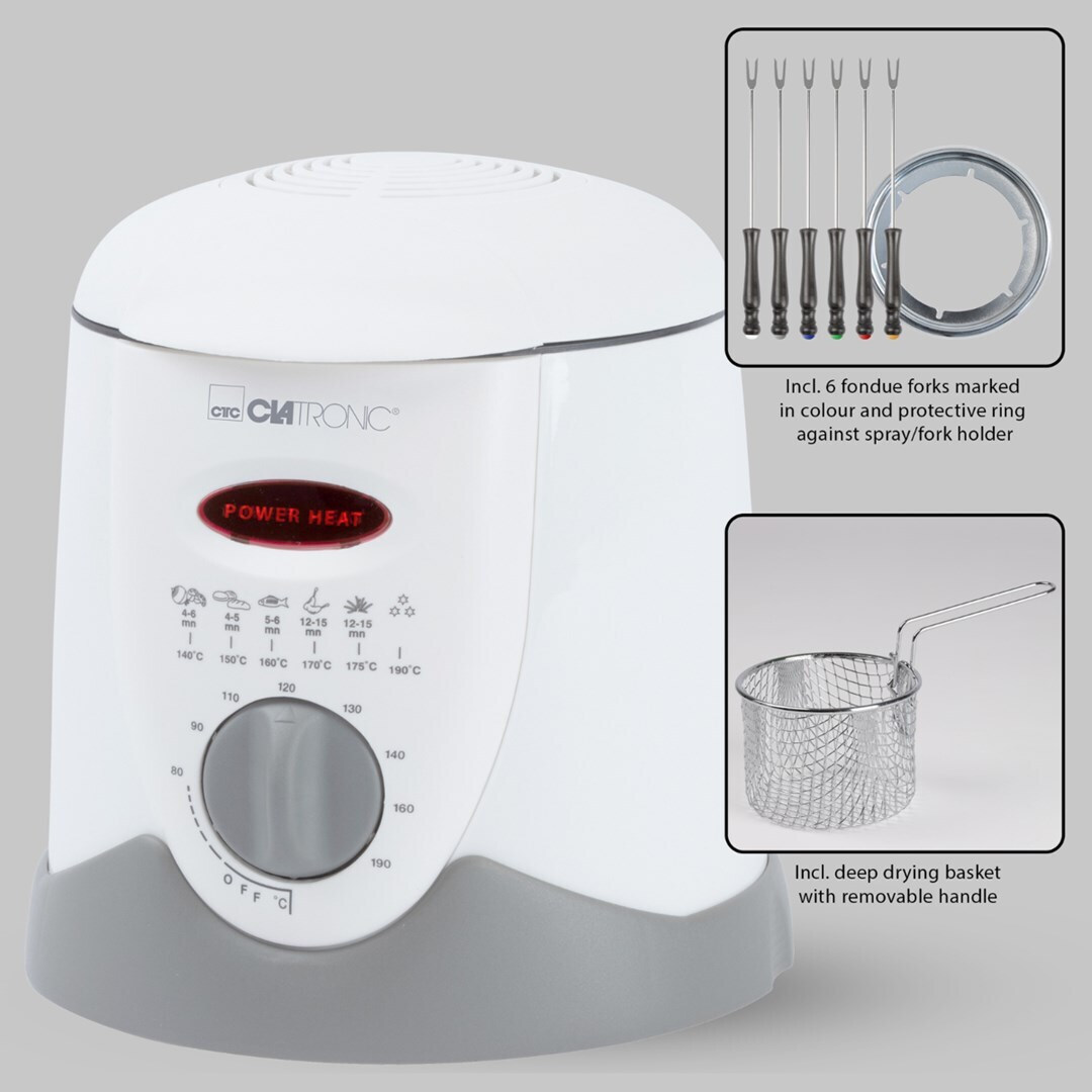 Clatronic 210091 Φριτέζα 1lt Λευκή - Image 8