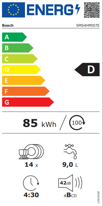 Bosch Ελεύθερο για 14 Σερβίτσια Π60xY84.5εκ. SMS4HMI07E - Image 8