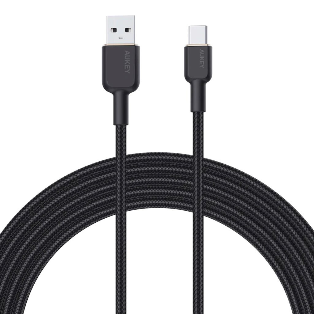 Aukey CB-NAC2 USB 2.0 USB-C male - USB-A 60W 1.8m (AKAUKKUCBNAC2BL)