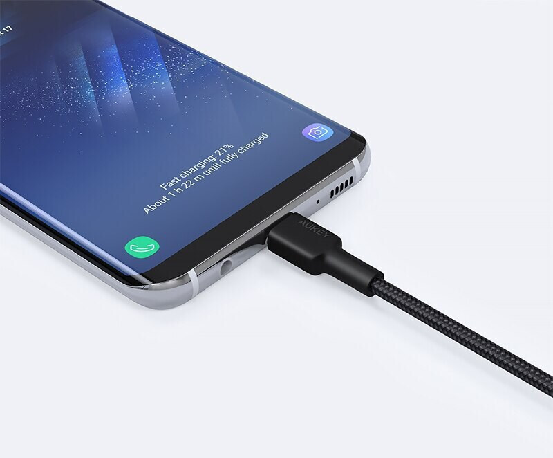 Aukey USB 2.0 USB-C male - USB-A 0.9m (AKAUKKUCBCD30BL) - Image 3