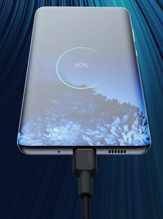 Aukey USB 2.0 USB-C male - USB-C 60W 1.8m (AKAUKKUCBNCC2BL) - Image 8