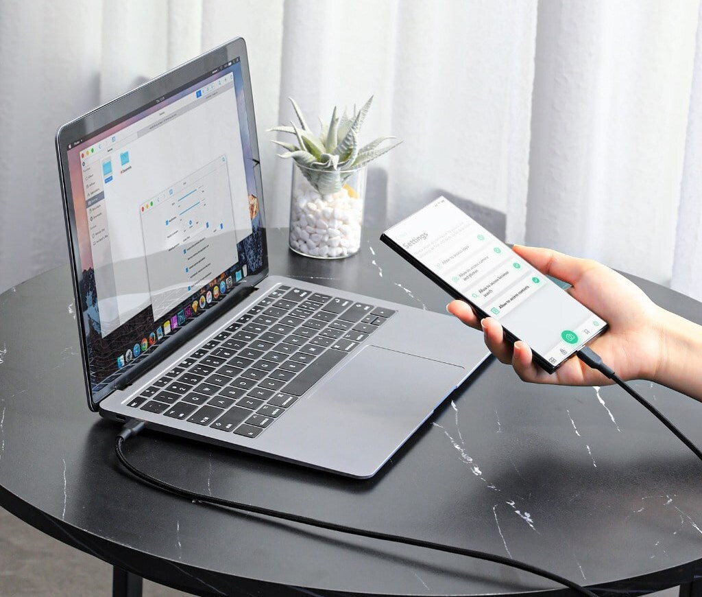 Aukey USB 2.0 USB-C male - USB-C 60W 1.8m (AKAUKKUCBNCC2BL) - Image 7