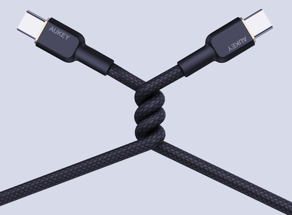 Aukey USB 2.0 USB-C male - USB-C 60W 1.8m (AKAUKKUCBNCC2BL) - Image 4