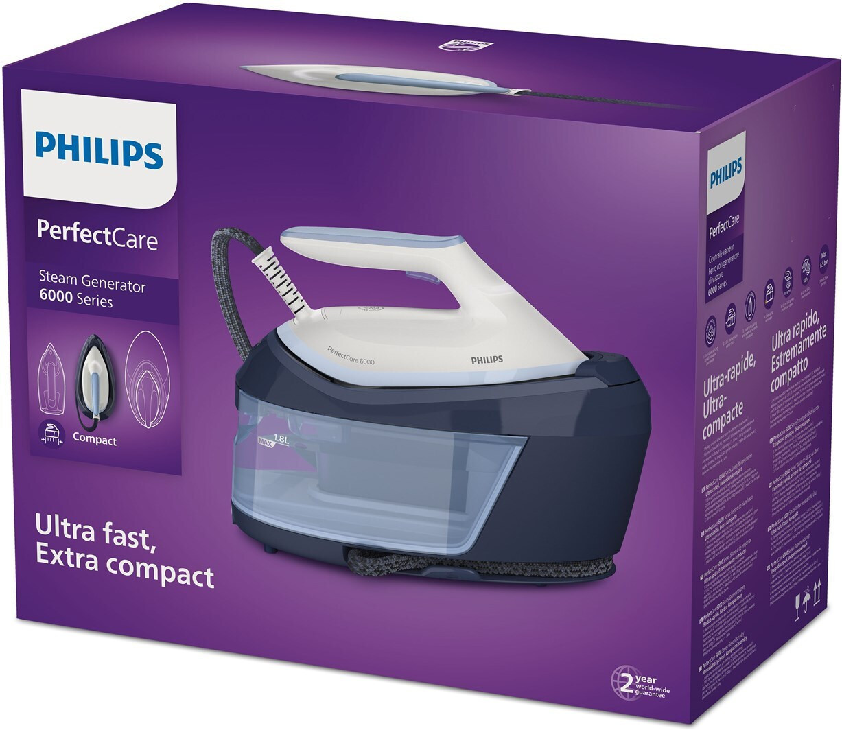 Philips PerfectCare 6000 PSG6026/20 Σύστημα Σιδερώματος Πίεσης 6.5bar με Δοχείο 1.8lt - Image 4