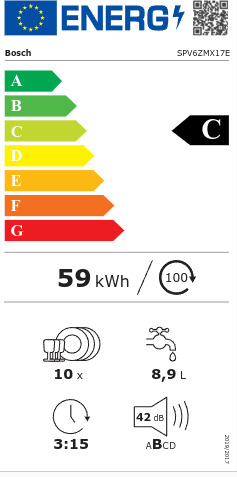 Bosch Πλήρως Εντοιχιζόμενο για 10 Σερβίτσια Π44.8xY81.5εκ. SPV6ZMX17E - Image 2