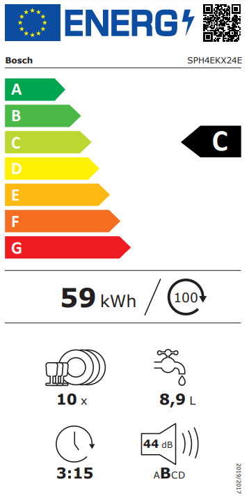 Bosch Πλήρως Εντοιχιζόμενο για 10 Σερβίτσια Π44.8xY81.5εκ. SPH4EKX24E - Image 5