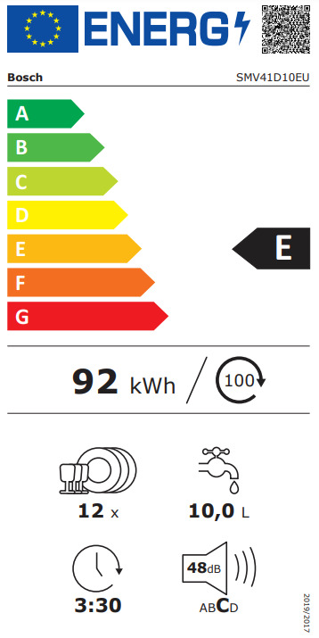 Bosch Πλήρως Εντοιχιζόμενο για 12 Σερβίτσια Π59.8xY81.5εκ. SMV41D10EU - Image 3