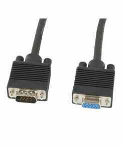 Alternative view of Lanberg Cable VGA male - VGA female Μαύρο 1.8m (CA-VGAC-10CC-0018-B+)