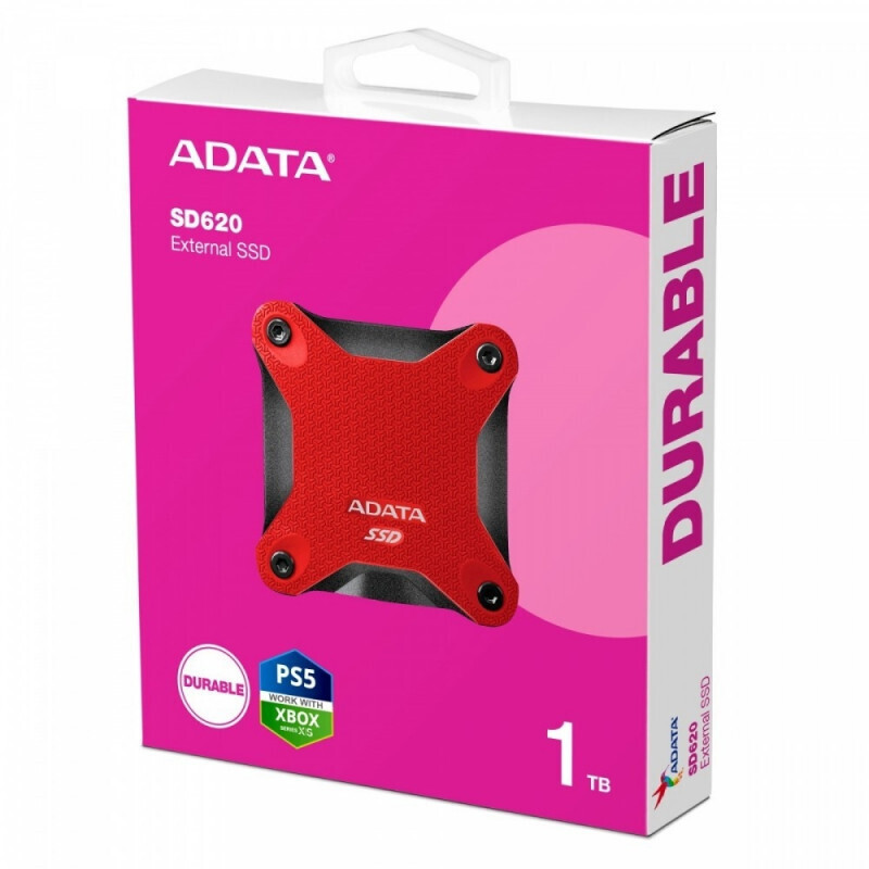 Adata SD620 USB 3.2 Εξωτερικός SSD 1TB 2.5" Κόκκινο - Image 2
