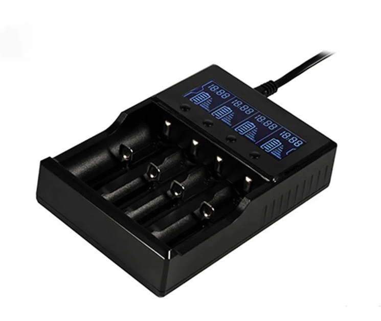 Acebeam Advanced Multi Charger-A4 4 Μπαταριών Li-ion/Ni-Cd/Ni-MH Μεγέθους AA/AAA/18650/21700/16340/26650/14500