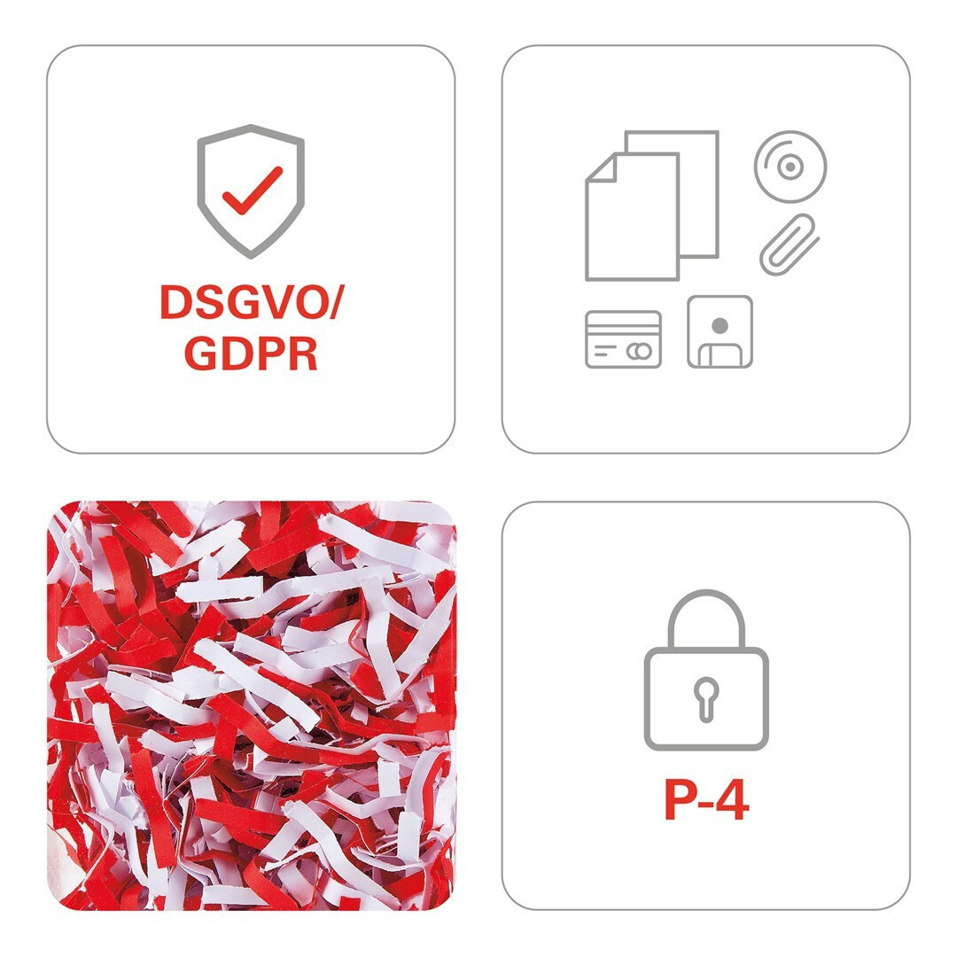 HSM Καταστροφέας Εγγράφων και CD Pure 35 Φύλλων με Κάδο 165lt - Image 3