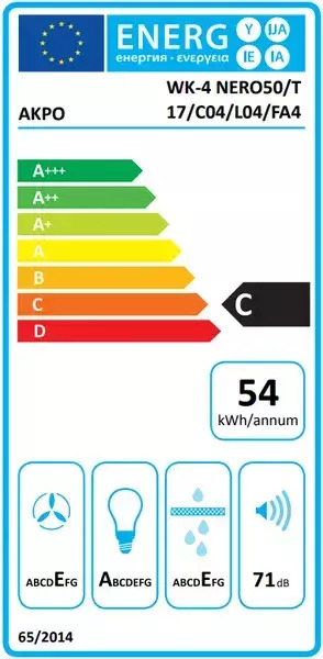 Akpo WK-4 Nero Eco 50 Απορροφητήρας Καμινάδα 60cm Γκρι - Image 3