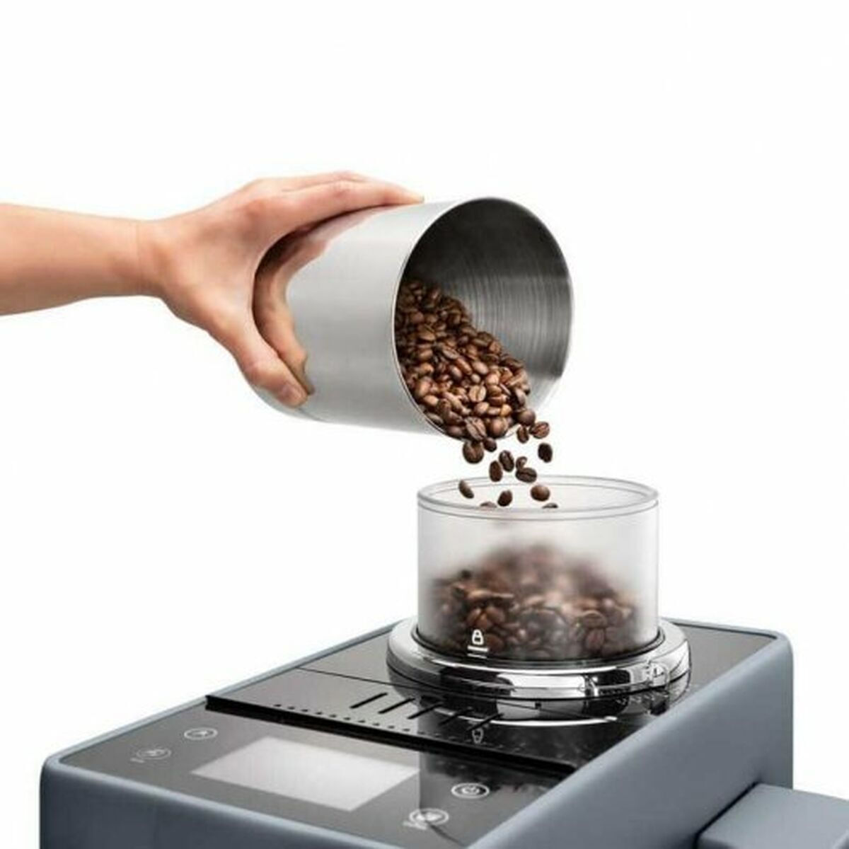 De'Longhi Rivelia Αυτόματη Μηχανή Espresso 1450W Πίεσης 19bar για Cappuccino με Μύλο Άλεσης Γκρι - Image 3