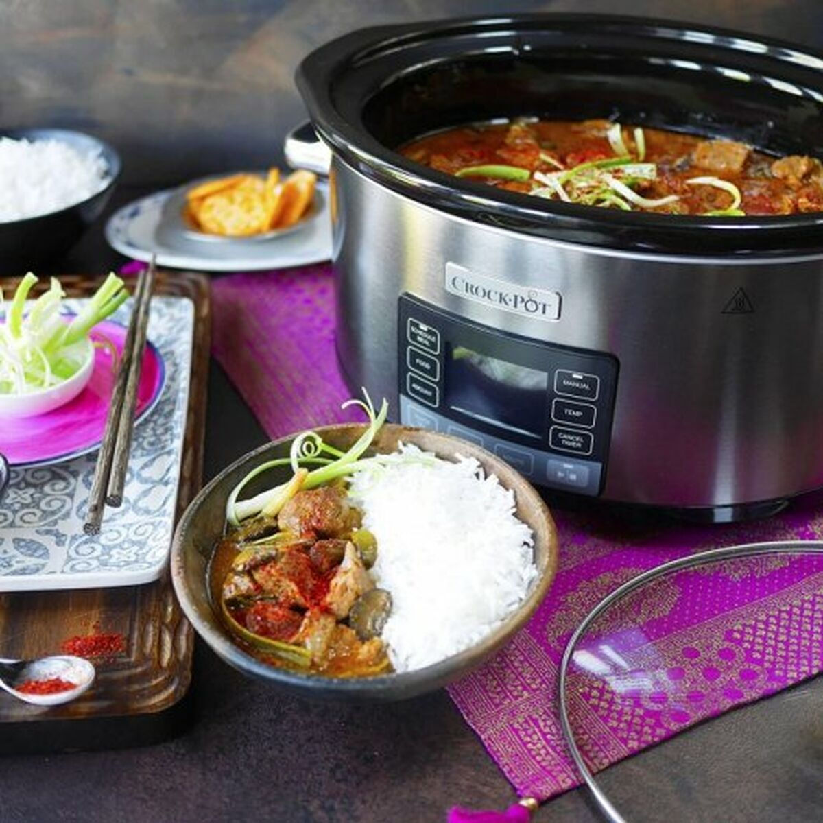 Crock-Pot Ηλεκτρική Γάστρα 240W με Χωρητικότητα 5.6lt Ασημί - Image 2