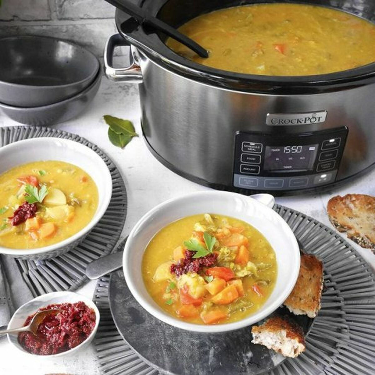 Crock-Pot Ηλεκτρική Γάστρα 240W με Χωρητικότητα 5.6lt Ασημί - Image 3