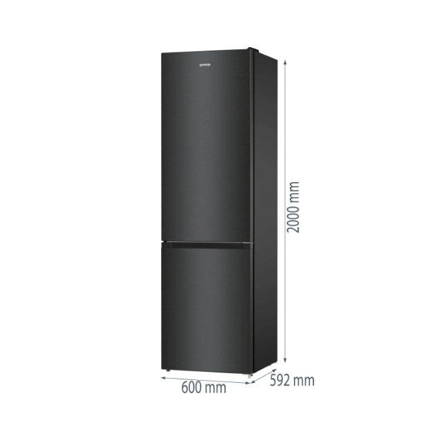 Gorenje Ψυγειοκαταψύκτης 331lt NoFrost Υ200xΠ60xΒ59.2εκ. Μαύρος NRK6202EBXL4 - Image 9