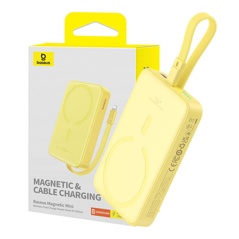 Baseus Mini MagSafe Power Bank 10000mAh 20W Power Delivery Κίτρινο