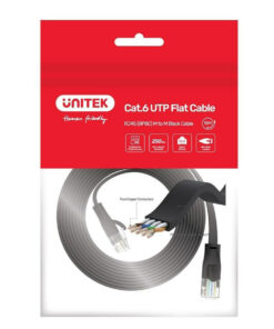 Unitek U/UTP Cat.6 Καλώδιο Δικτύου Ethernet 5m Μαύρο 1τμχ