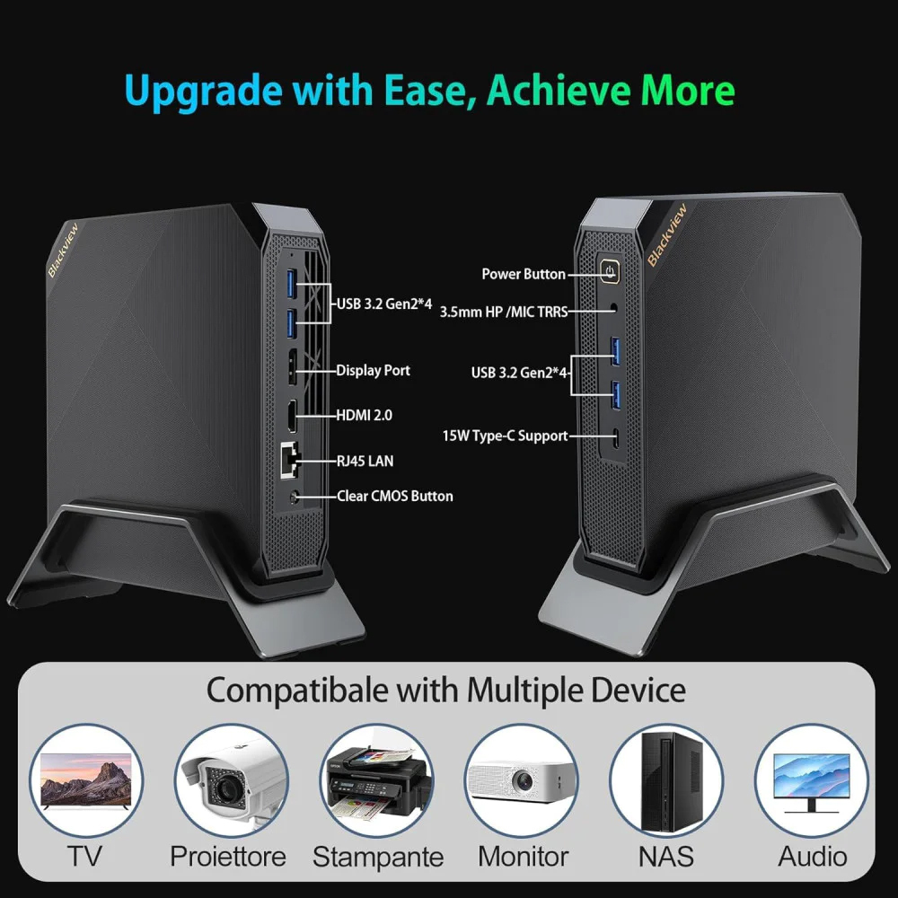 BlackView MP200 Mini PC (Core i5-11400H/16GB DDR4/512GB SSD/W11 Pro) - Image 2