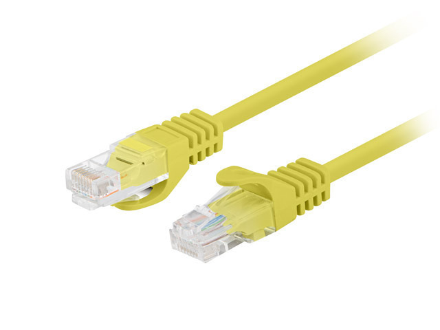 Lanberg U/UTP Cat.6 Καλώδιο Δικτύου Ethernet 0.5m Κίτρινο 1τμχ PCU6-20CC-0050-Y