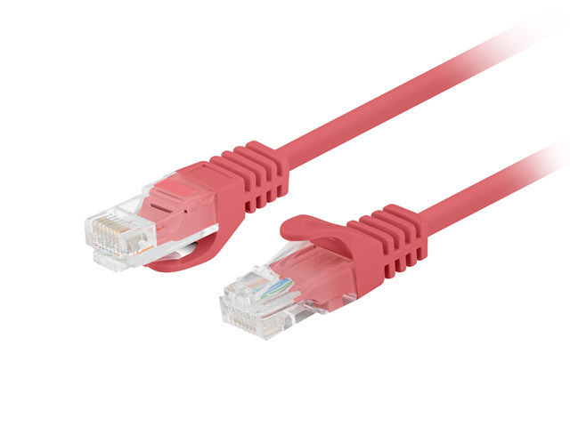 Lanberg U/UTP Cat.5e Καλώδιο Δικτύου Ethernet 3m Κόκκινο 10τμχ PCU5-20CC-0300-R
