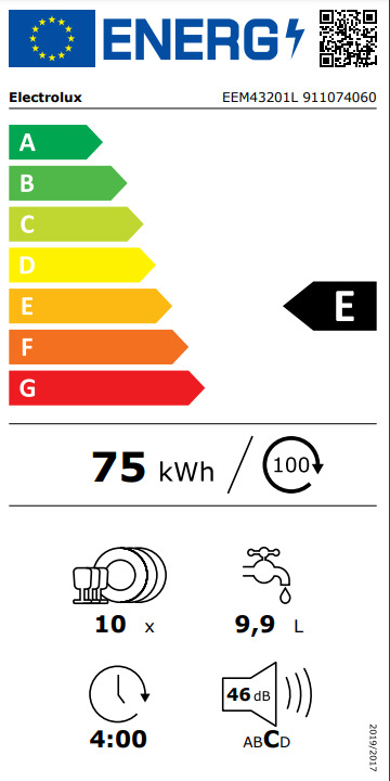 Electrolux Πλήρως Εντοιχιζόμενο για 10 Σερβίτσια Π45xY81.8εκ. EEM43201L - Image 4