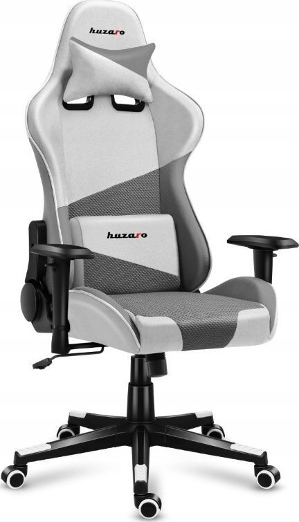 Huzaro Force 6.2 Καρέκλα Gaming Δερματίνης με Ρυθμιζόμενα Μπράτσα Γκρι