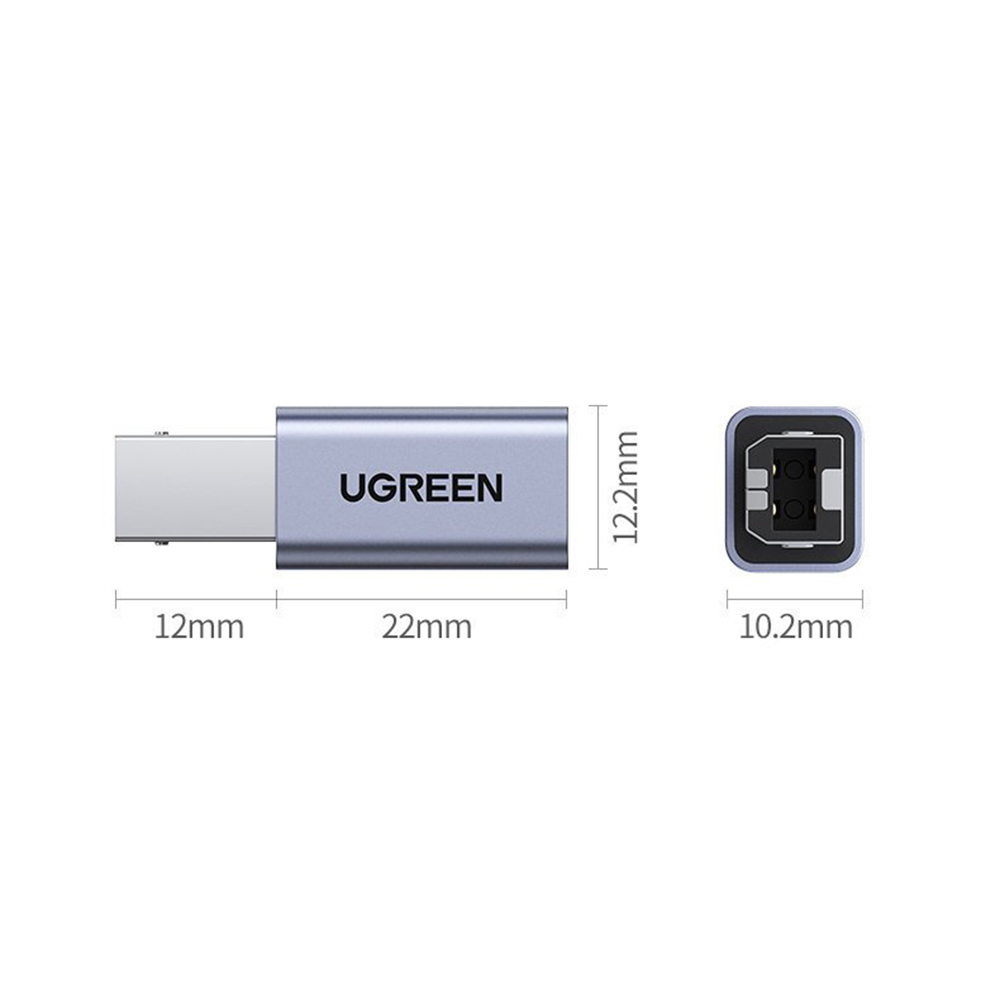Ugreen USB-B male σε USB-C female 1τμχ (20120) - Image 3