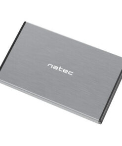 Natec Rhino Go Θήκη για Σκληρό Δίσκο 2.5" SATA III με σύνδεση USB 3.0 σε Γκρι χρώμα