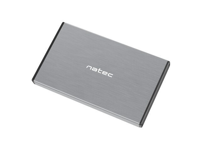 Natec Rhino Go Θήκη για Σκληρό Δίσκο 2.5" SATA III με σύνδεση USB 3.0 σε Γκρι χρώμα