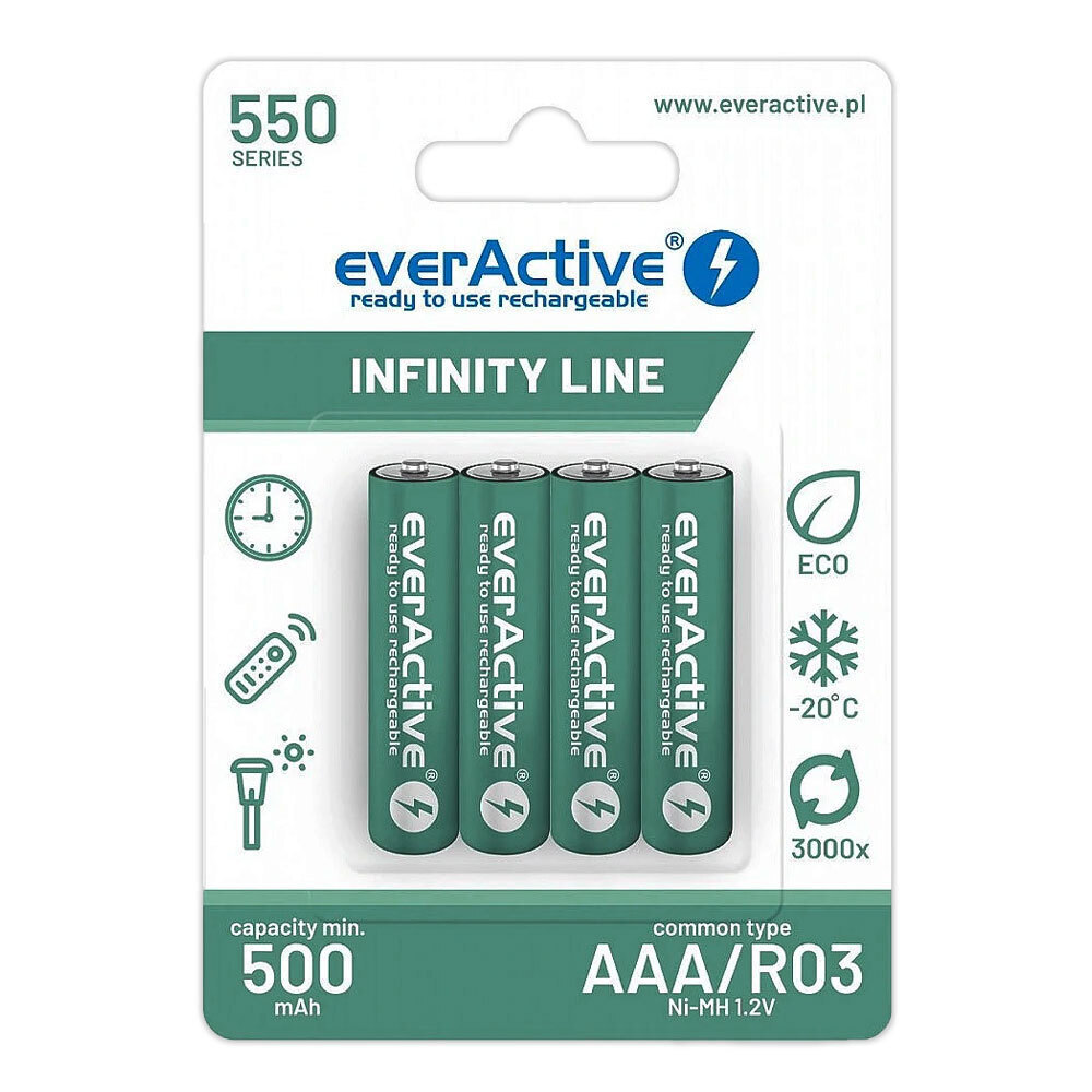 everActive AAA 550mAh 1.2V 4τμχ