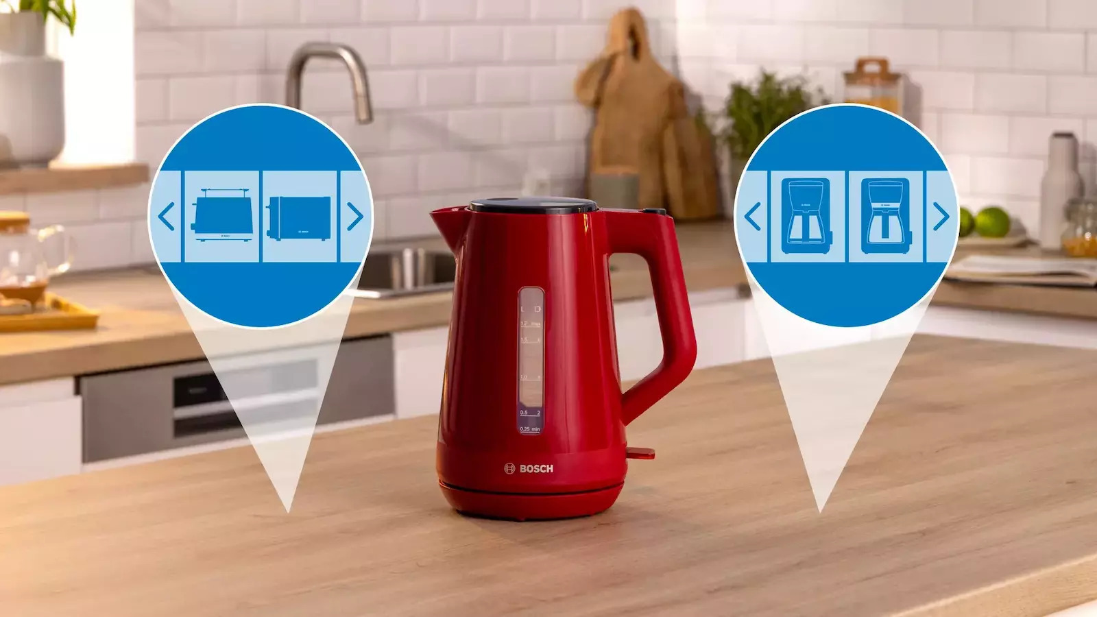 Bosch MyMoment Βραστήρας 1.7lt 2400W Κόκκινος - Image 3