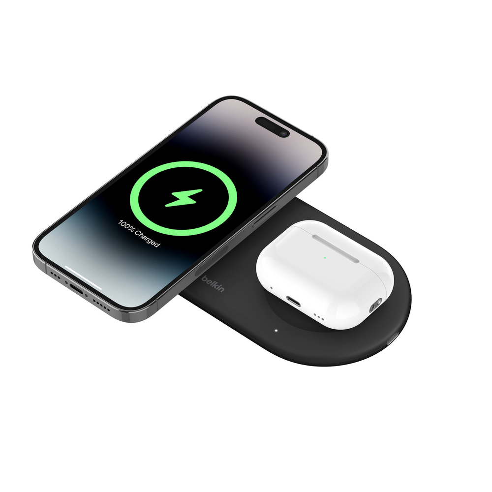 Belkin Ασύρματος Φορτιστής (Qi Pad) 15W Μαύρος (BOOST Charge Pro 2in1) - Image 2