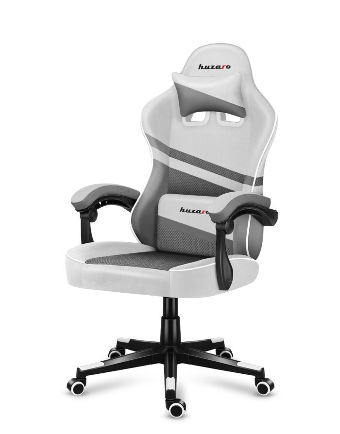 Huzaro Force 4.4 Mesh Υφασμάτινη Καρέκλα Gaming Λευκή - Image 3