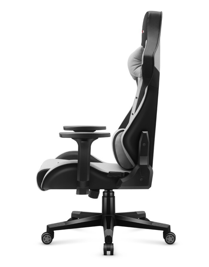 Huzaro Force 7.6 Υφασμάτινη Καρέκλα Gaming με Ρυθμιζόμενα Μπράτσα Γκρι - Image 4