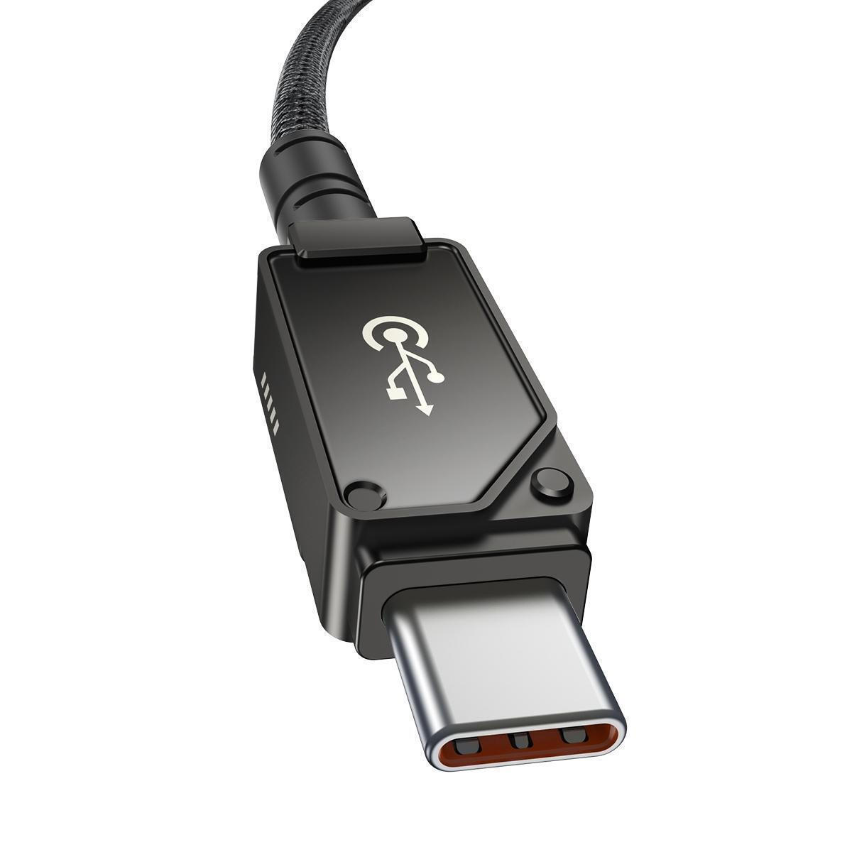 Baseus Unbreakable Braided USB 2.0 Cable USB-C male - USB-C 100W Μαύρο 1m (P10355800111-00) - Image 3