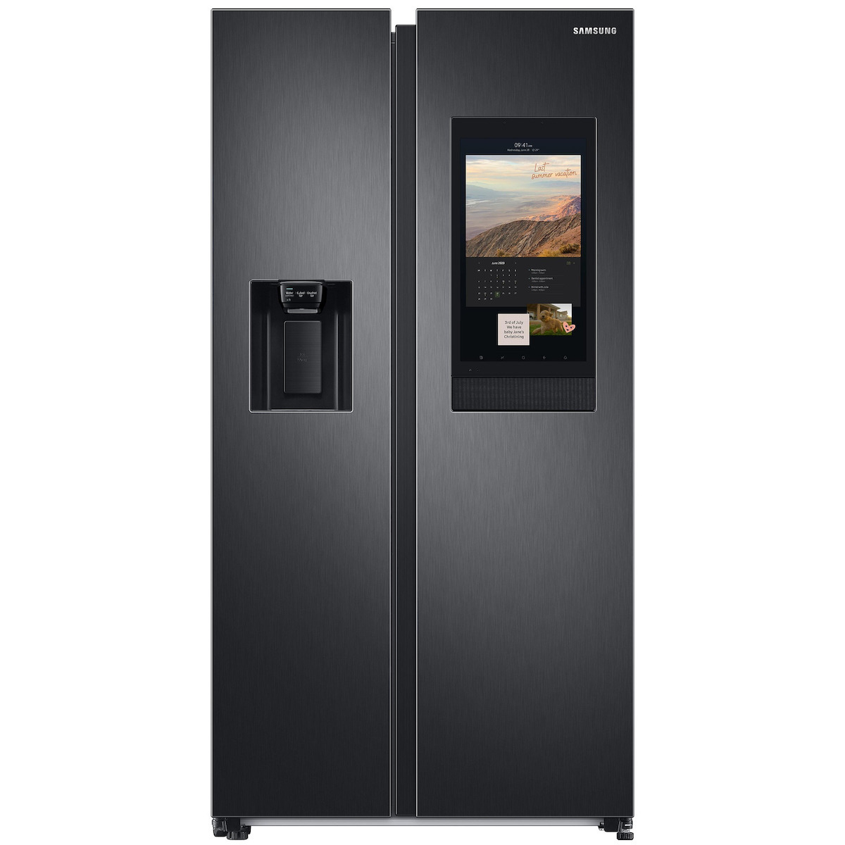 Samsung Ψυγείο Ντουλάπα 614lt Total NoFrost Υ178xΠ91.2xΒ71.6εκ. Μαύρο RS6HA8891B1/EF