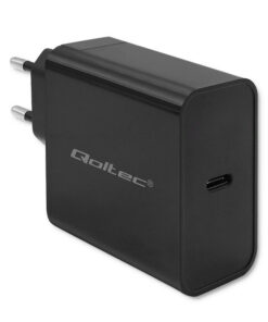 Qoltec Φορτιστής Χωρίς Καλώδιο με Θύρα USB-C 65W Power Delivery Μαύρος (Super Quick)